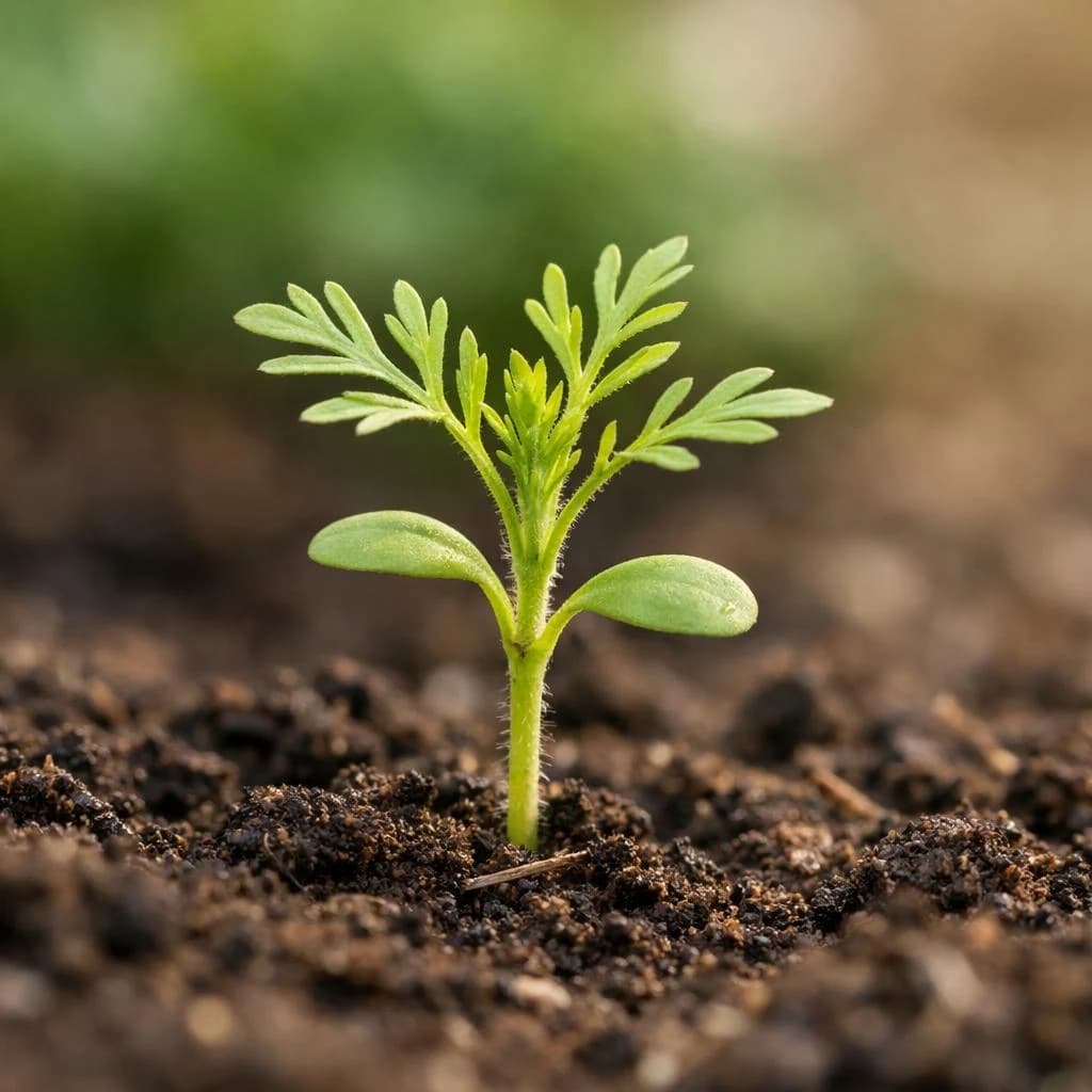 Chamomile seedling