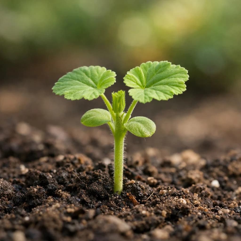 Geranium seedling