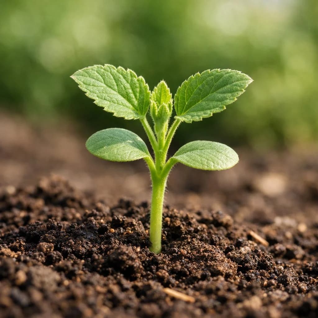 Marshmallow seedling