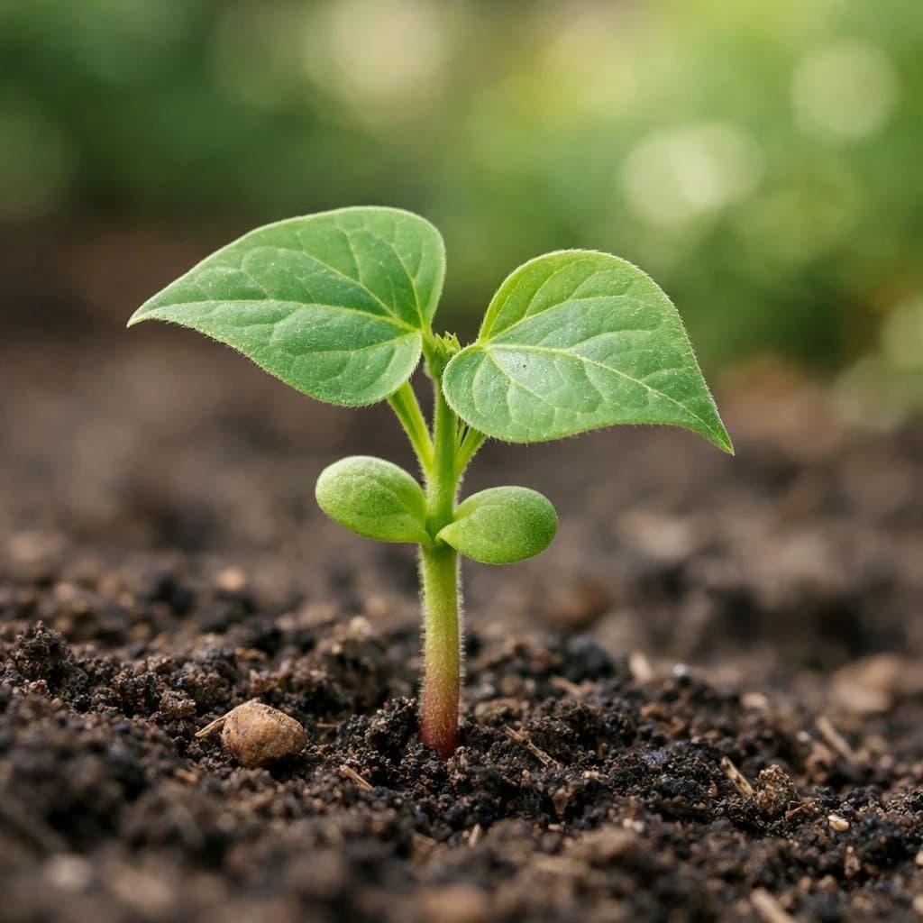 Morning Glory seedling
