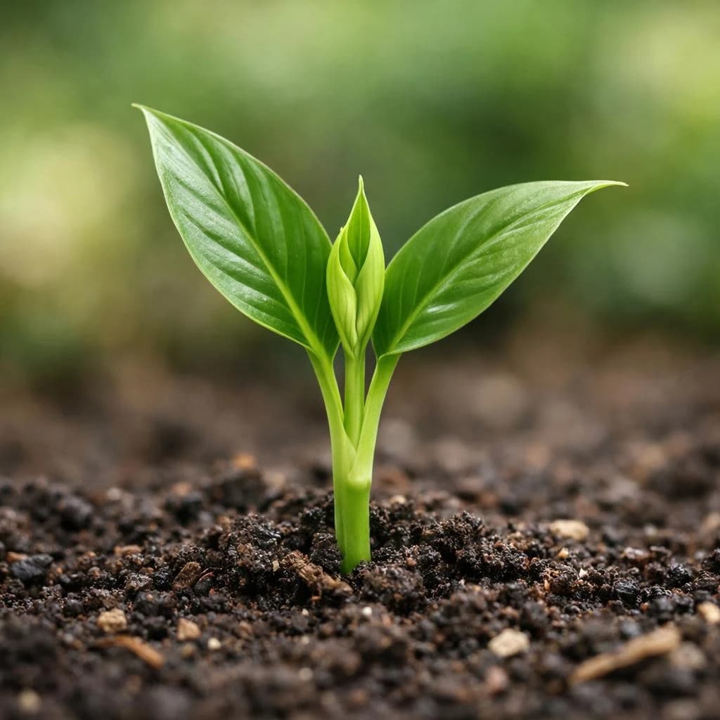 Peace Lily seedling