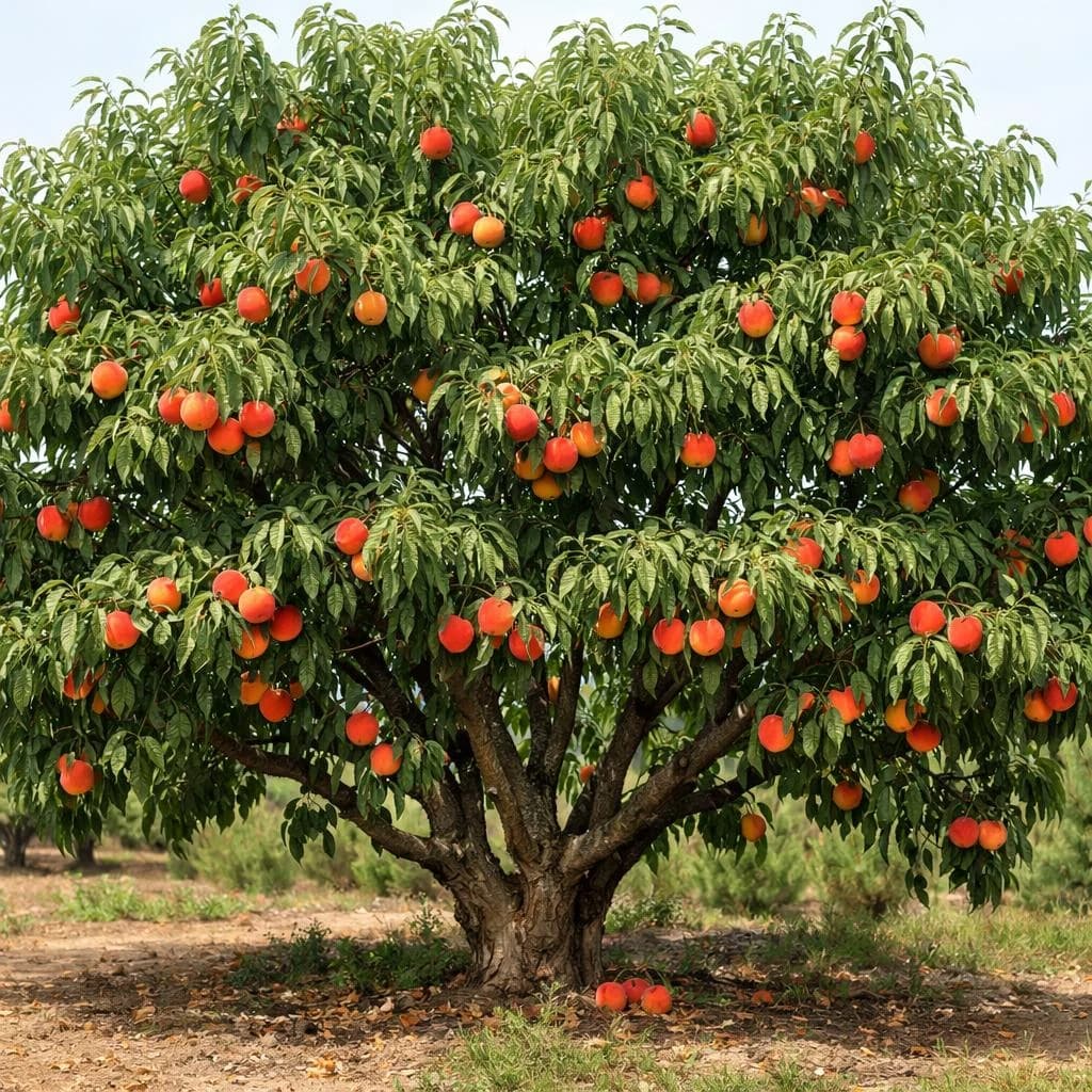 Peach mature