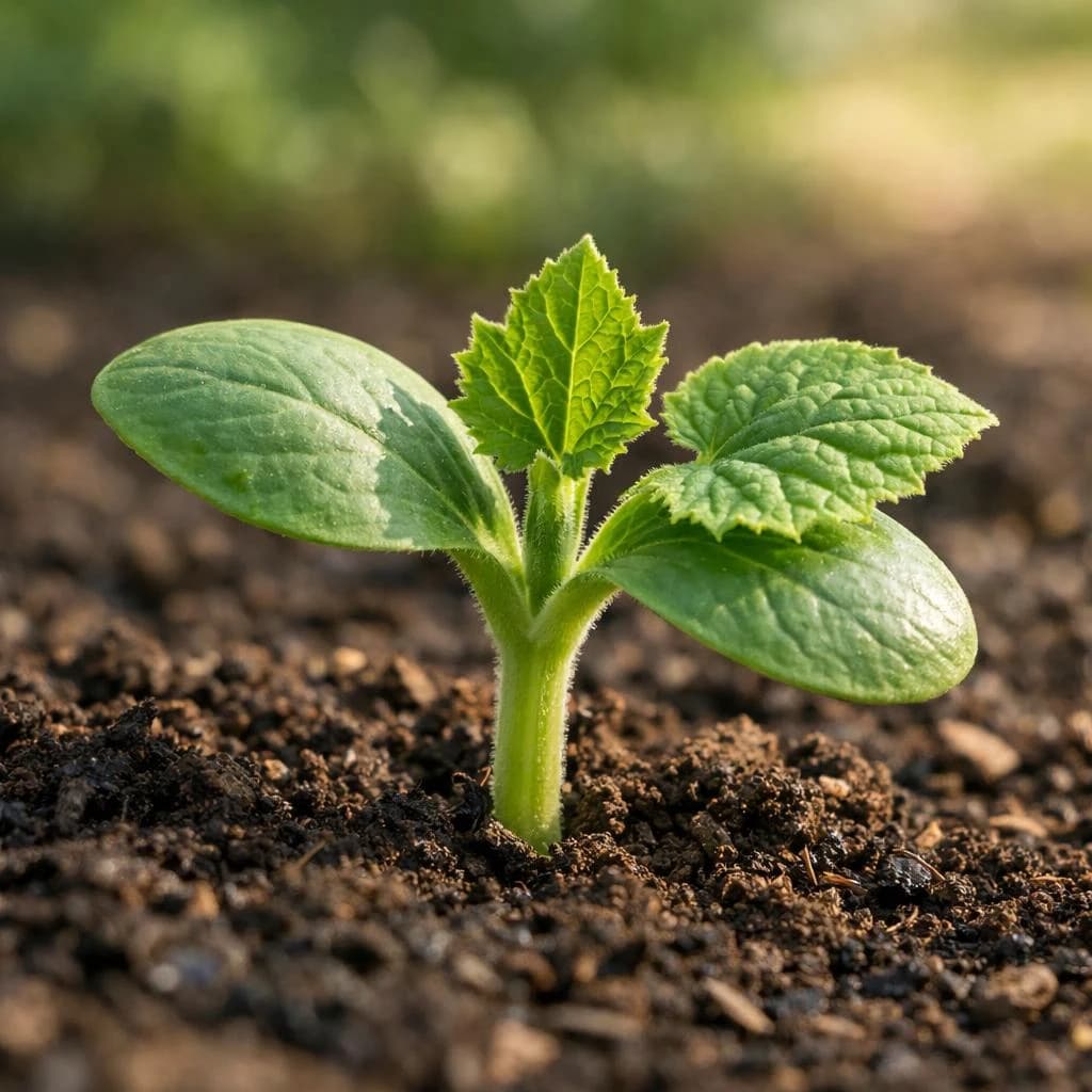 Pumpkin seedling