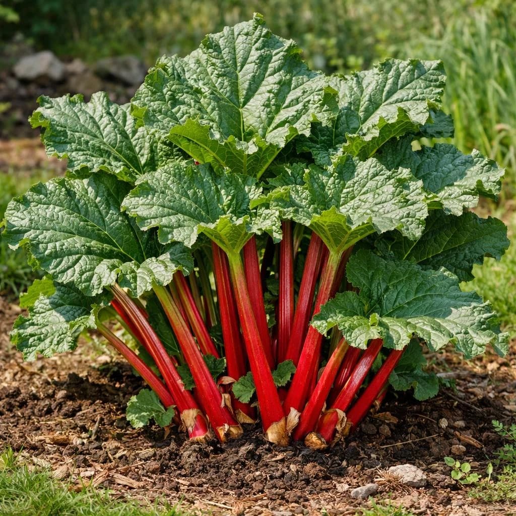 Rhubarb mature