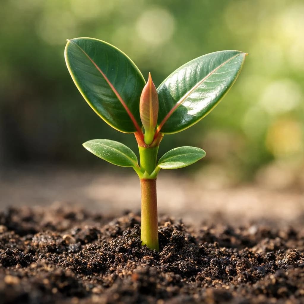 Rubber Plant seedling