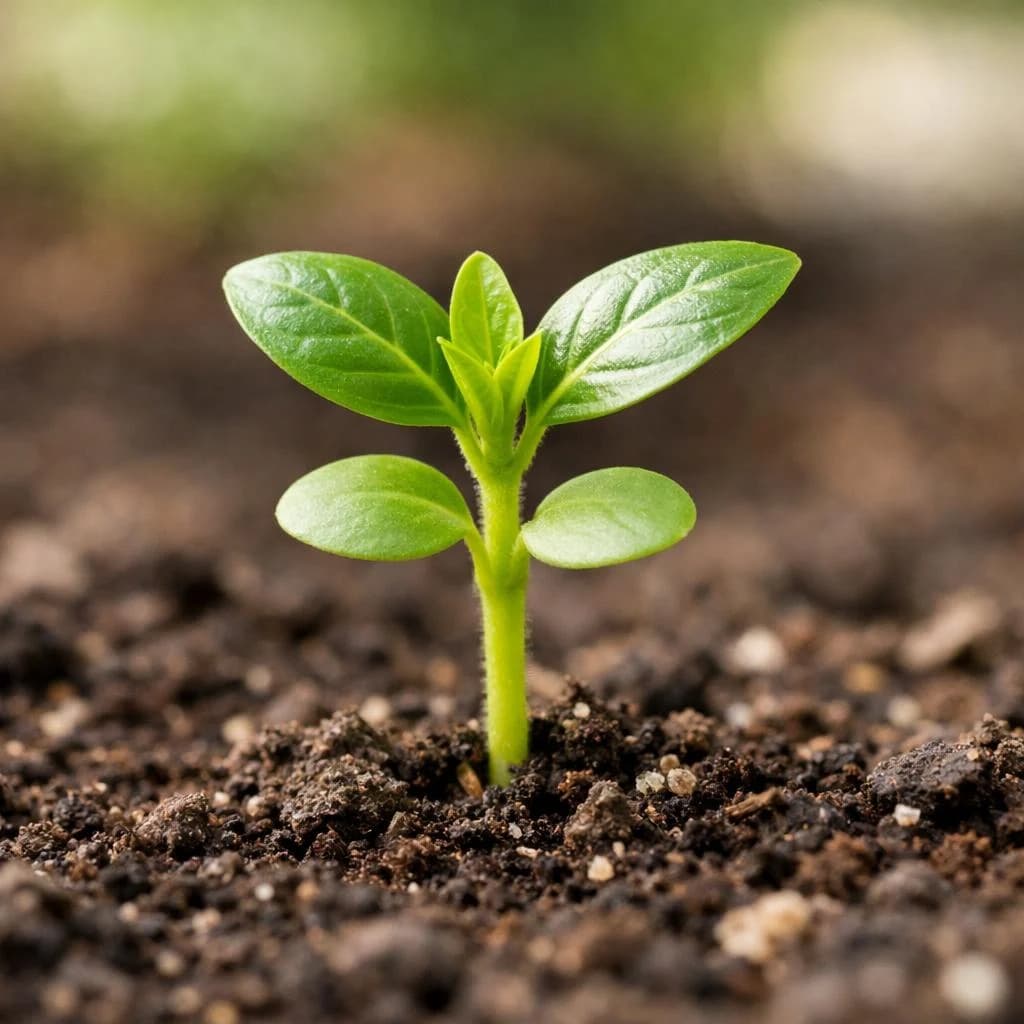 Vinca seedling